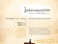 Tablet Screenshot of lebensqualitaet.at